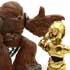 Chewbacca and Disassembled C-3PO Galactic Heroes